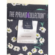 Load image into Gallery viewer, The Pyramid Collection Duster Womens Large Ruched Ruffle Bloomcore Open Frnt 53"
