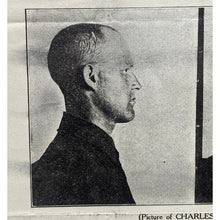 Load image into Gallery viewer, Antique 1912 Wanted Poster Mugshot Robbery Assault Murder Vintage Ephemera
