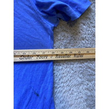 Load image into Gallery viewer, Mack Shirt Womens Medium Heathered Trucker Rugged Workwear Graphic USA Blue
