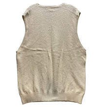 Load image into Gallery viewer, Ralph Lauren Sweater Vest Mens Extra Large Ivory Textured Silk Blend Academia
