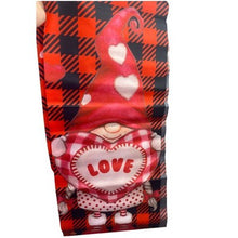 Load image into Gallery viewer, Set of 2 Valentine Door Banner Gnome Buffalo Plaid Flag Decor  72 Inch
