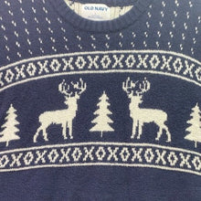 Load image into Gallery viewer, Old Navy Sweater Mens Large Christmas AOP Wrap Around Festival Fair Isle
