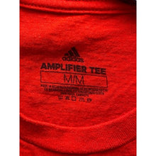 Load image into Gallery viewer, Adidas Shirt Mens Medium Wrap Around Spell Out Athleisure Red Geometric
