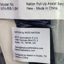 Load image into Gallery viewer, WOD Nation Pull Up Assistant Band 30-60 lbs. 3/4" WN-RB-1-BK
