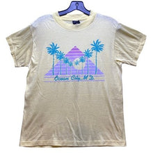 Load image into Gallery viewer, Vtg Ocean City Shirt Womens Medium Yellow Beachy Ombre Maryland Single Stitch
