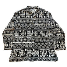 Load image into Gallery viewer, Chico's Design Sweater Jacket Womens 1 Large Aztec Button Down Bohemian Tribal
