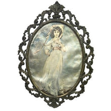 Load image into Gallery viewer, Lot of 2 Vintage Framed Prints Ornate Italy Blue Boy Pinkie Victorian
