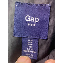 Load image into Gallery viewer, Gap Jacket Womens Medium Black Puffer Coat Quilted Lightweight Full Zip Snaps
