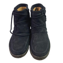 Load image into Gallery viewer, UGG Boots Womens 9 Black Suede Ankle Booties Strappy Preppy Academia Everyday
