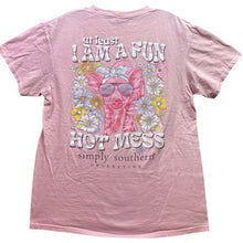 Load image into Gallery viewer, Simply Southern Shirt Womens Medium Funny Hot Mess Mature Everyday Streetwear
