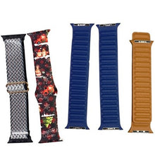 Load image into Gallery viewer, Lot of 5 Watch Bands 38/40/41mm Magnetic Christmas Silicone NEW
