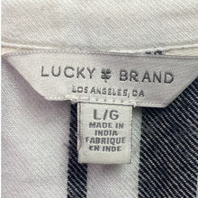 Load image into Gallery viewer, Lucky Brand Shirt Womens Large Flannel Popover Mature Career Preppy Academia

