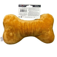 Load image into Gallery viewer, Hugs Kisses Bone Dog Toy Plush Squeaker Metro Pawlin Pet 9 Inch
