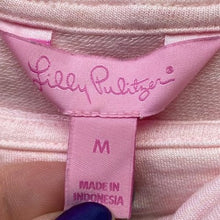Load image into Gallery viewer, Lilly Pulitzer Sweater Womens Medium Pink Off Shoulder Cowl Neck Preppy Academia
