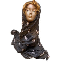 Load image into Gallery viewer, GERINLY Panda Scarf Sheer Black White AOP 70" x 30"
