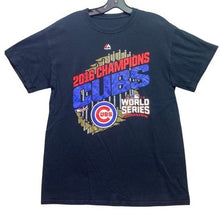 Load image into Gallery viewer, Chicago Cubs Shirt Mens Medium 2016 World Series Spell Out Athleisure Streetwear
