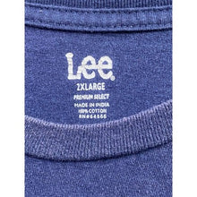 Load image into Gallery viewer, Lee Shirt Mens 2XL Authentic Genuine Denim Graphic Blue Crew Neck Outdoors
