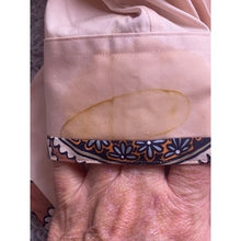 Load image into Gallery viewer, Brooks Brothers Shirt Womens 12 Fitted Button Down Peach Paisley Trim Academia
