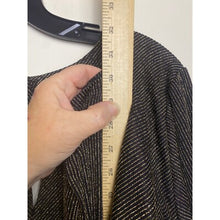 Load image into Gallery viewer, Torrid Jumpsuit Womens 4 (4X) Black Gold Metallic Plunge Neck Stretch Festival
