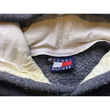 Load image into Gallery viewer, Tommy Hilfiger Hoodie Mens Medium Gray Pullover Sweatshirt Logo Spell Out
