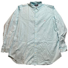 Load image into Gallery viewer, Ralph Lauren Shirt Mens XLT Featherweight Twill Button Down Aqua Pink Pony Logo
