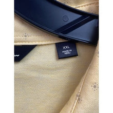 Load image into Gallery viewer, Travis Mathew Shirt Mens 2XL Golf Polo Yellow Embroidered AOP Performance
