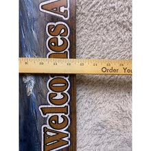 Load image into Gallery viewer, Our Cabin Welcomes All Sign Bass Fishing Lodge Lake House Decor
