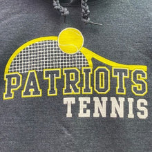 Load image into Gallery viewer, Patriots Tennis Hoodie Mens Extra Large Spell Out AOP Athleisure Everyday
