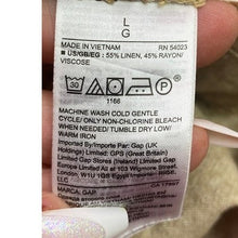 Load image into Gallery viewer, GAP Shorts Womens Large Linen Blend Drawstring Beachy Coastal Minimalist
