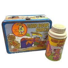 Load image into Gallery viewer, Vintage 1971 Hanna Barbera Hair Bear Bunch Lunchbox &amp; Thermos Cartoon
