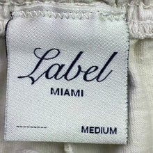Load image into Gallery viewer, Label Miami Shorts Womens Medium Cream Gym Workout Athleisure Streetwear
