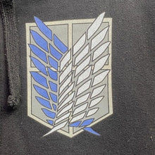 Load image into Gallery viewer, Anime Attack on Titan Sweatshirt Mens Medium Hooded Full Zip Grunge Streetwear
