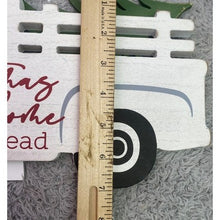 Load image into Gallery viewer, Christmas Tree Farm Truck Wooden Decor Holiday Tabletop Wall Spell Out
