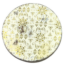 Load image into Gallery viewer, Vintage Continental Baking Co Advertising Tin Fruit Cake Box Starburst Retro
