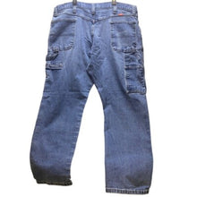 Load image into Gallery viewer, Wrangler Carpenter Jeans Adult 42x30 Relaxed Utility Baggy Work Denim Blue Mens
