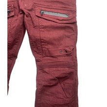 Load image into Gallery viewer, Smoke Rise Jeans Mens 32x32 Maroon Moto Grunge Punk Preppy Academia
