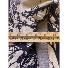 Load image into Gallery viewer, Santorelli Blazer Womens Size 8 Italy Black Beige Flax Career Mature Long Suit
