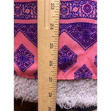 Load image into Gallery viewer, Pink Rose Blouse Womens 1X Pink Purple Diamond Print Short Sleeve Mature AOP
