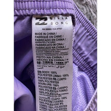 Load image into Gallery viewer, Billabong Shorts Mens Medium Swim Trunks Elastic Surf Surfing Surfboard Lavender
