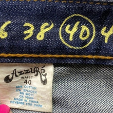 Load image into Gallery viewer, AZZURE Love Life Jeans Mens 40x34 Embroidered Baggy Y2K Hip Hop Streetwear
