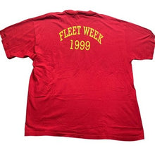 Load image into Gallery viewer, Vintage 1999 USMC Fleet Week Shirt Mens Extra Large Spell Out Marines Grunge
