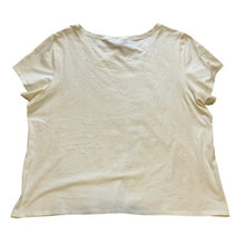 Load image into Gallery viewer, Eileen Fisher Shirt Womens 3XL Organic Cotton Ivory Relaxed Fit Short Sleeve
