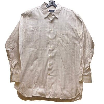 Gitman Bros. Shirt Mens 18-37 Tall Plaid Dress Long Sleeve Button Up Casual