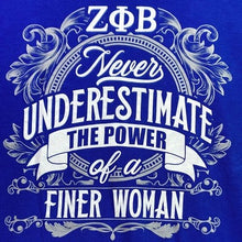 Load image into Gallery viewer, BB Greek Shirt Womens 2XL Zeta Phi Beta ZPhiB Sorority Preppy Academia Spell Out
