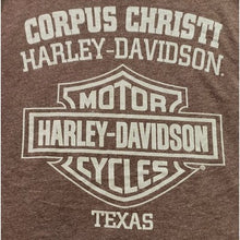 Load image into Gallery viewer, Harley Davidson Shirt Mens Large Corpus Christi Motorcycle Spell Out Grunge
