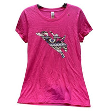 Load image into Gallery viewer, Crooked River Shirt Womens Small Pink Rodeo South Western Aztec Horse Race NWOT
