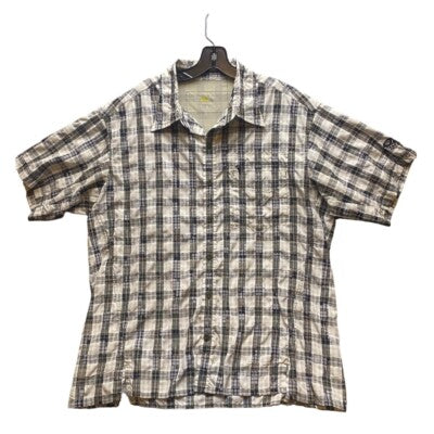 Mountain Hardwear Shirt Mens Extra Large Plain Short Sleeve Button Up Outdoor