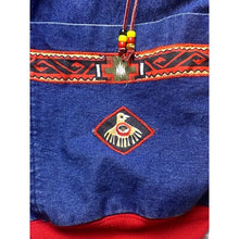 Load image into Gallery viewer, Vintage Sweatshirt Mens Extra Large Aztec Embroidered Converted to Cardigan
