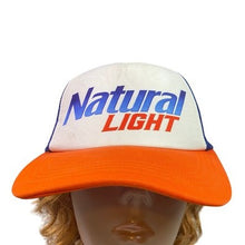 Load image into Gallery viewer, Natural Light Beer Hat Adult AdTrucker Cap Advertising Grunge Outdoorsjustable
