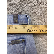 Load image into Gallery viewer, 7 For All Mankind Jeans Womens 26 Distressed Denim Pants Ripped Light Wash
